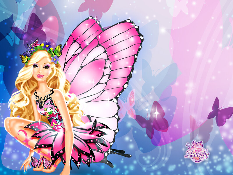 Barbie with Butterfly Wings — Pink, Magical