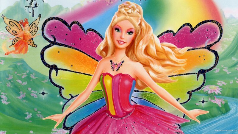 Barbie with Butterfly Wings — Pink, Whimsical