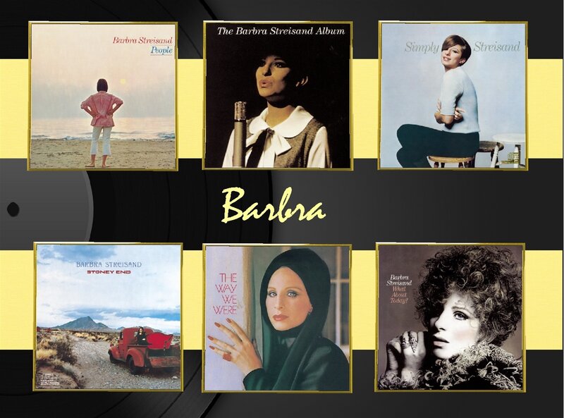 Barbra Streisand Album Covers — Black