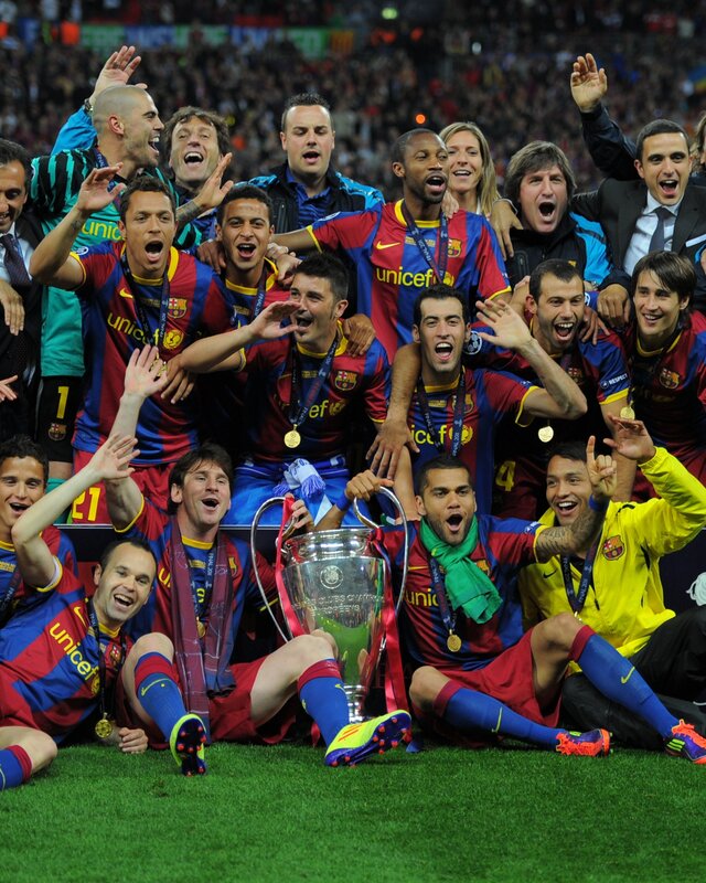 Barcelona celebrates Champions League win