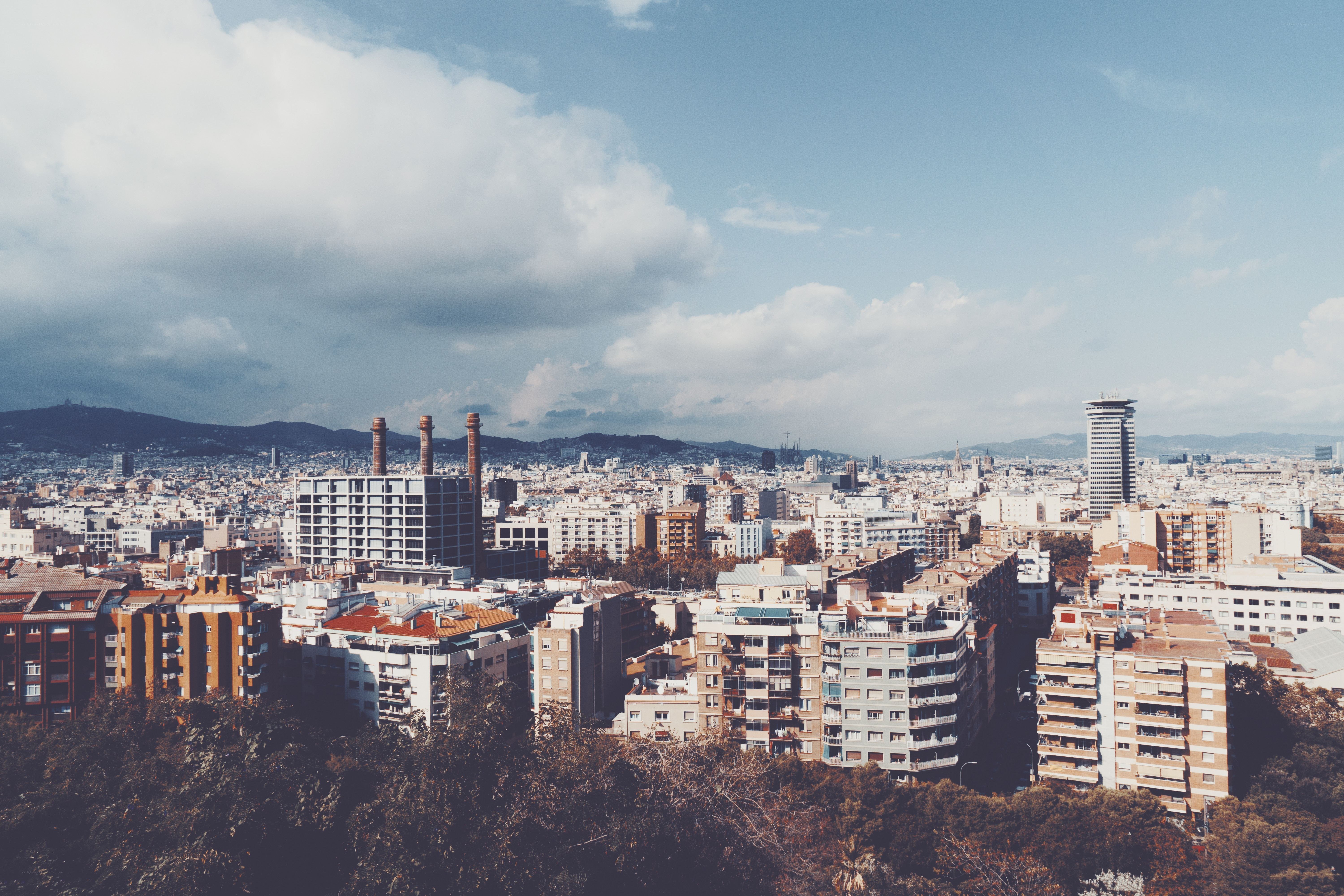 Barcelona cityscape view