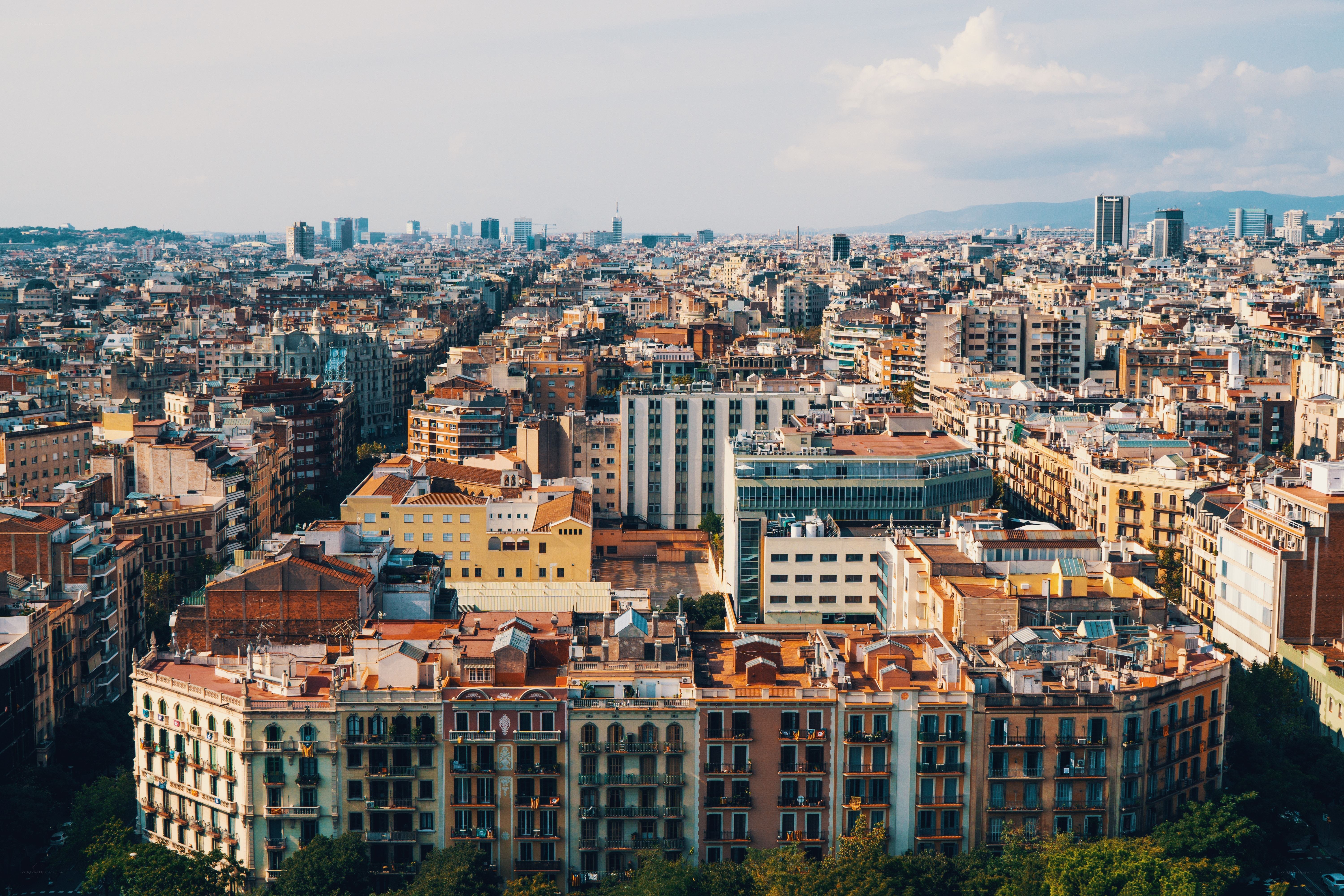 Barcelona cityscape view