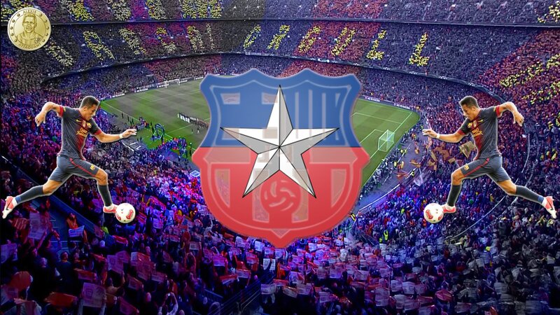 Barcelona football player action