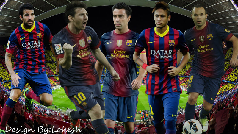 Barcelona Football Players