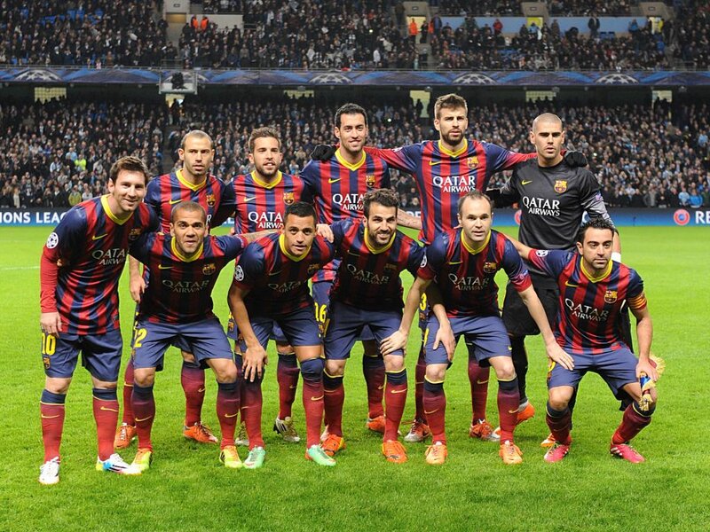 Barcelona Football Team — Blue