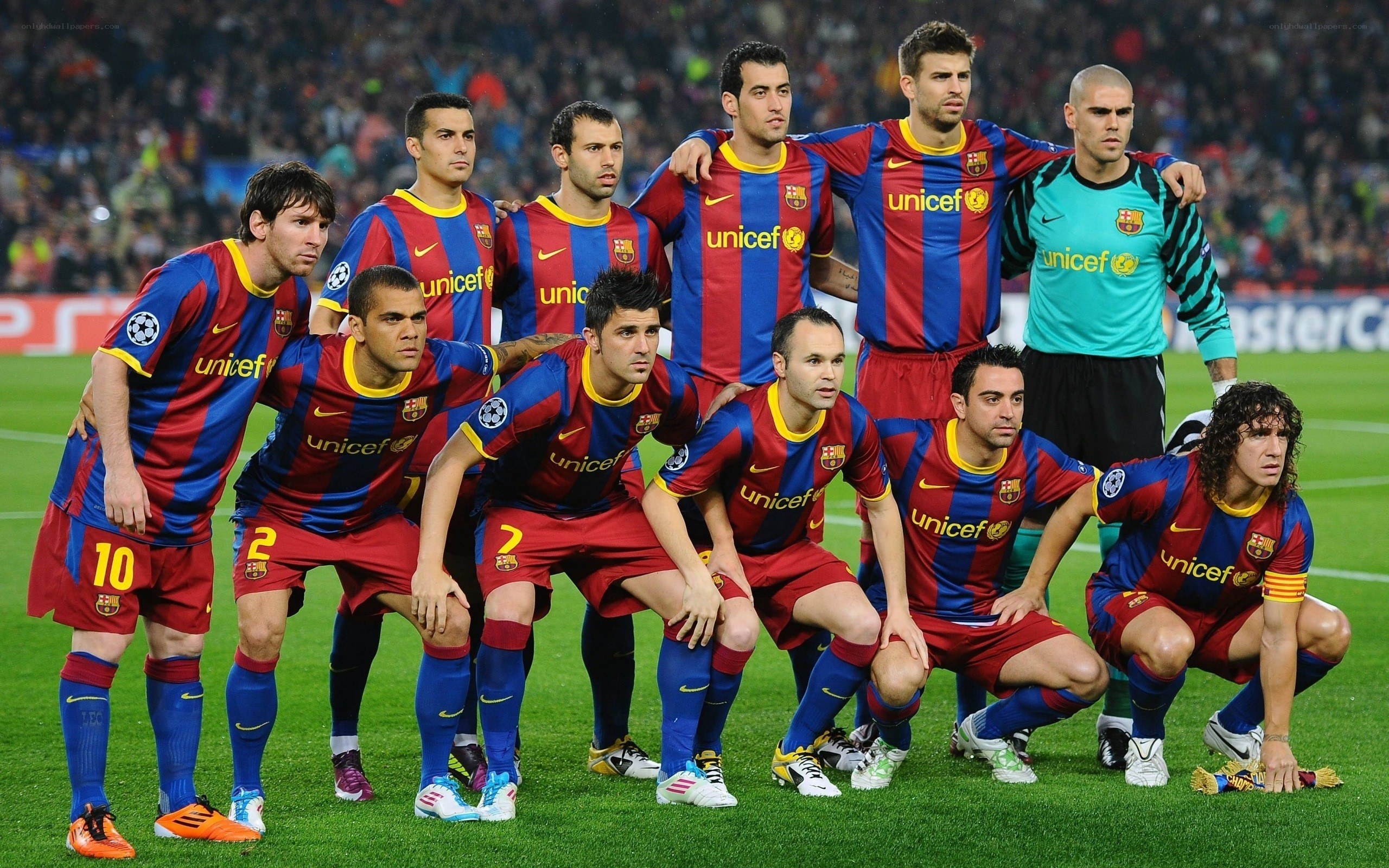 Barcelona team lineup