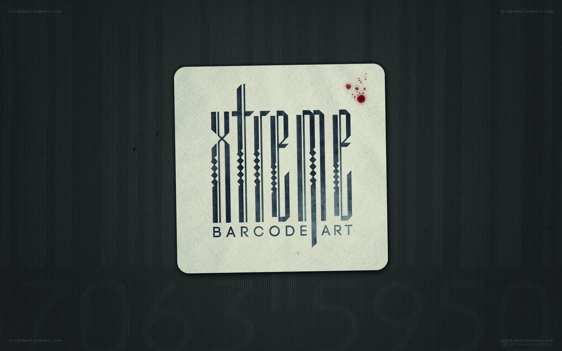 Barcode art logo design