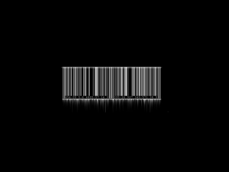 barcode with reflection