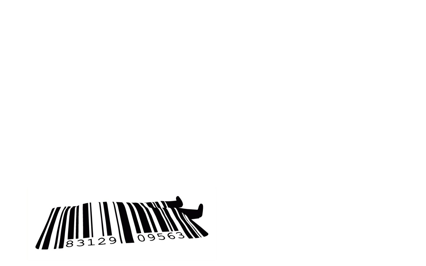 barcode with silhouette