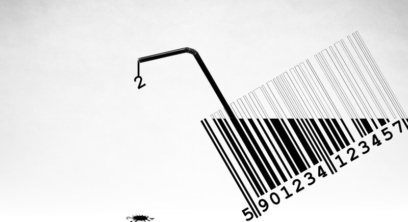 Barcode with Straw
