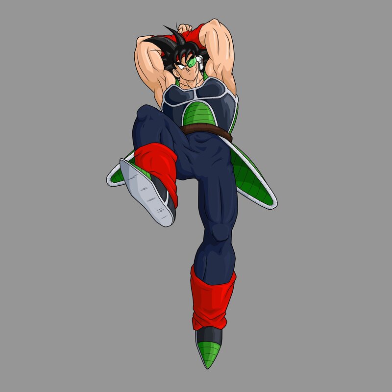 Bardock in action pose