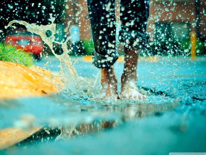 Bare Feet in Water