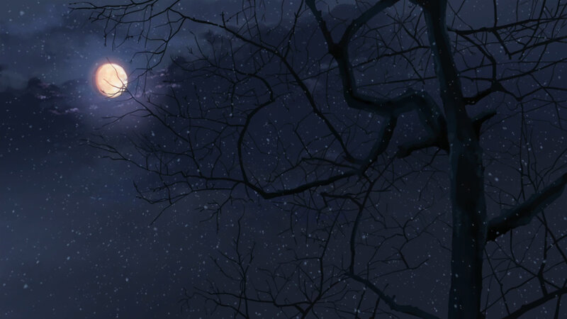Bare Tree Branches — Dark Blue