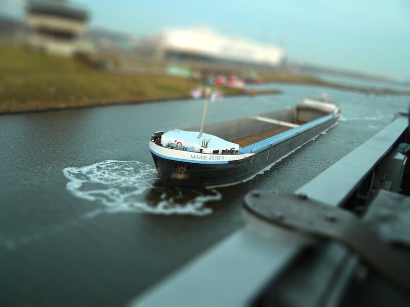 Barge named Marie Joseph on canal