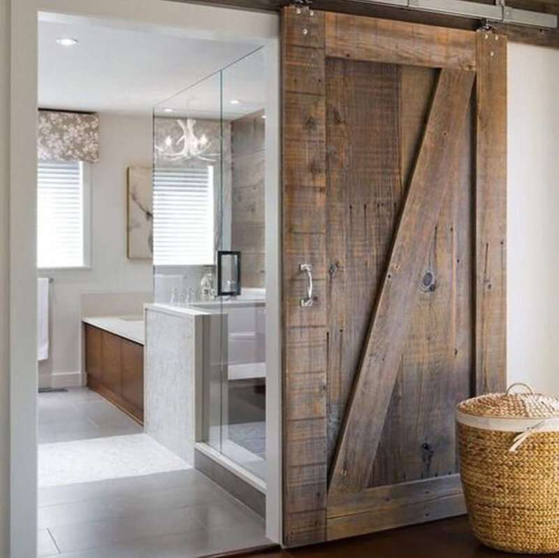 Barn Door in Bathroom