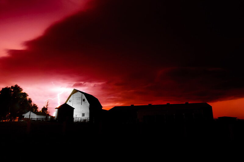 Barn During Storm