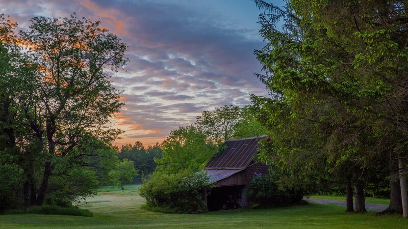 Barn in a Field — Green