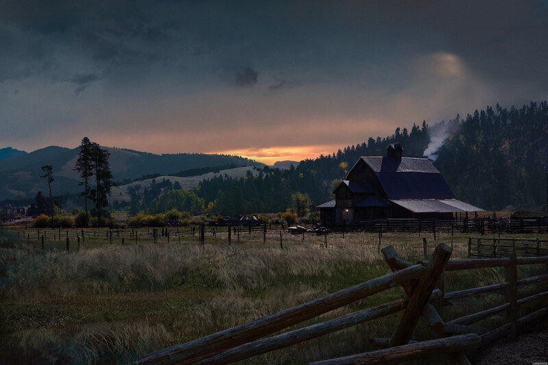 Barn in Rural Valley