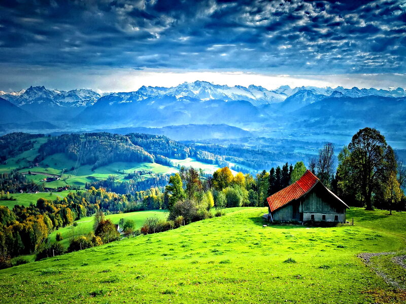 Barn on a Hillside