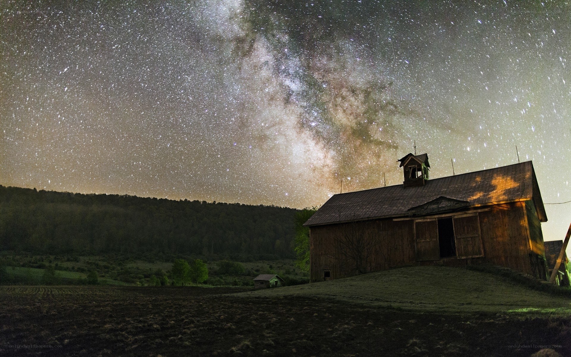 Barn under the Milky Way