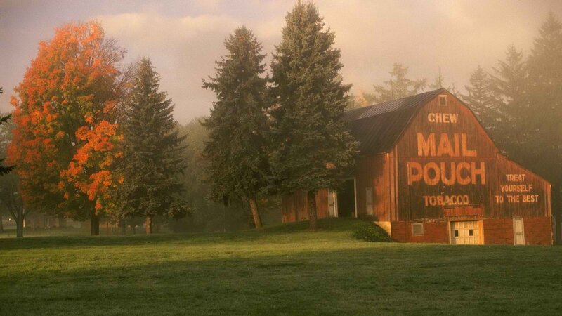 Barn with Mail Pouch Tobacco sign