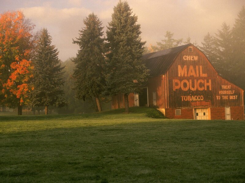 Barn with Tobacco Sign
