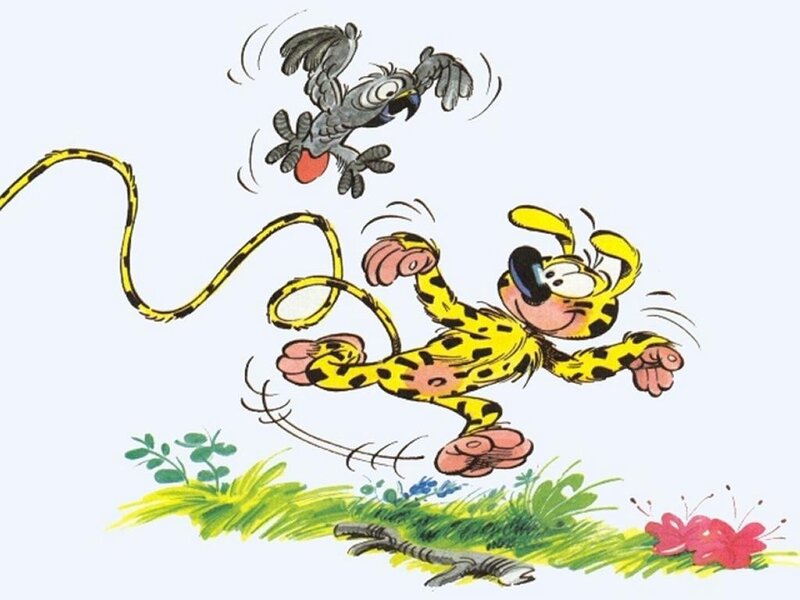 Barnaby the cheetah chasing a bird