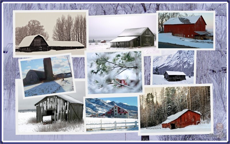 Barns in Snow
