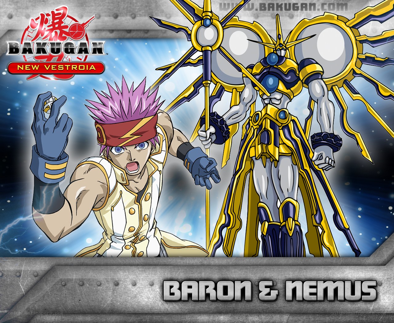 Baron and Nemus from Bakugan
