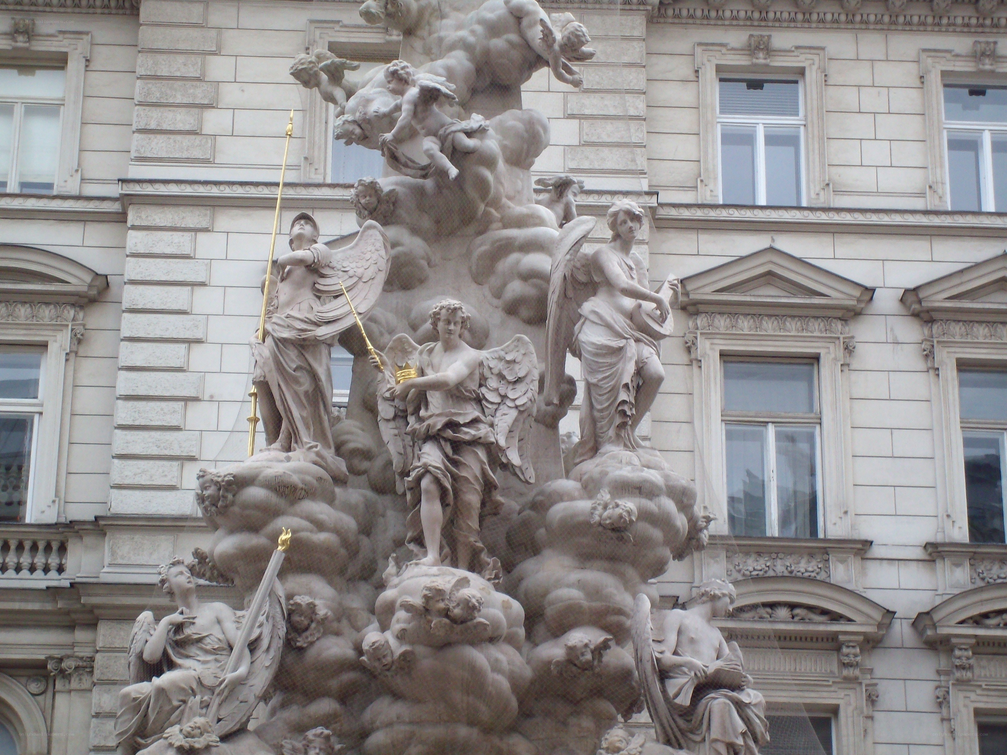 Baroque angel sculpture