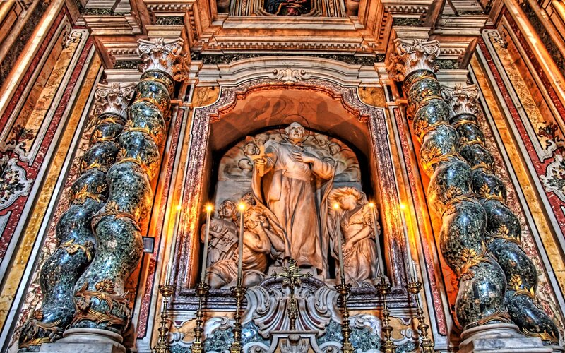 Baroque church altar sculpture
