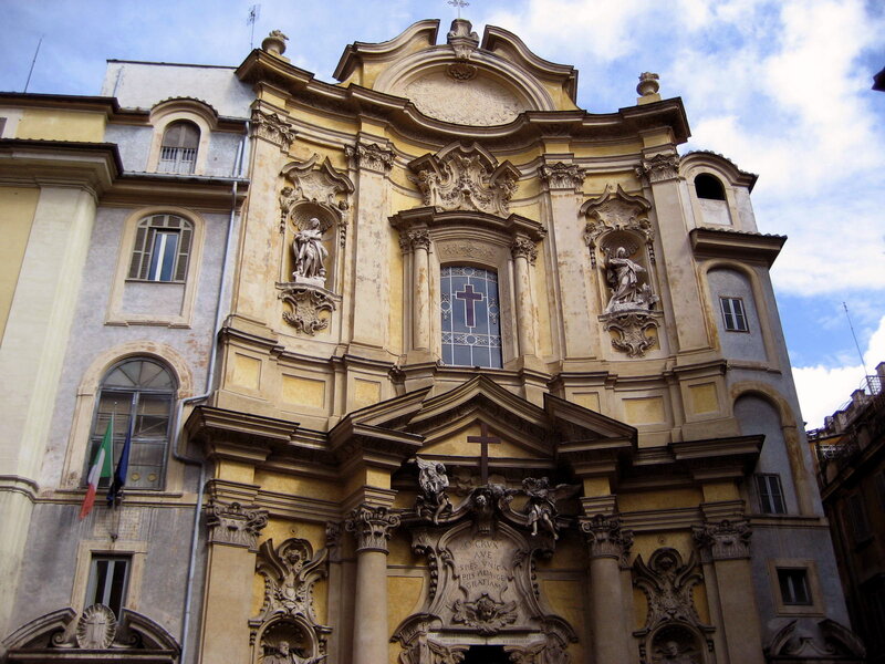 Baroque Church Facade — Beige