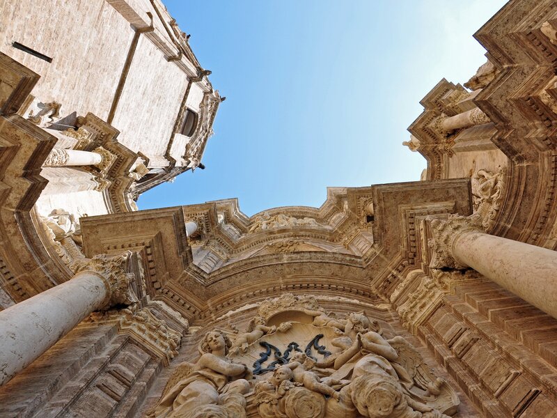 Baroque church facade details
