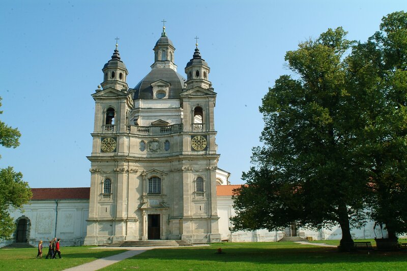 Baroque church with twin towers