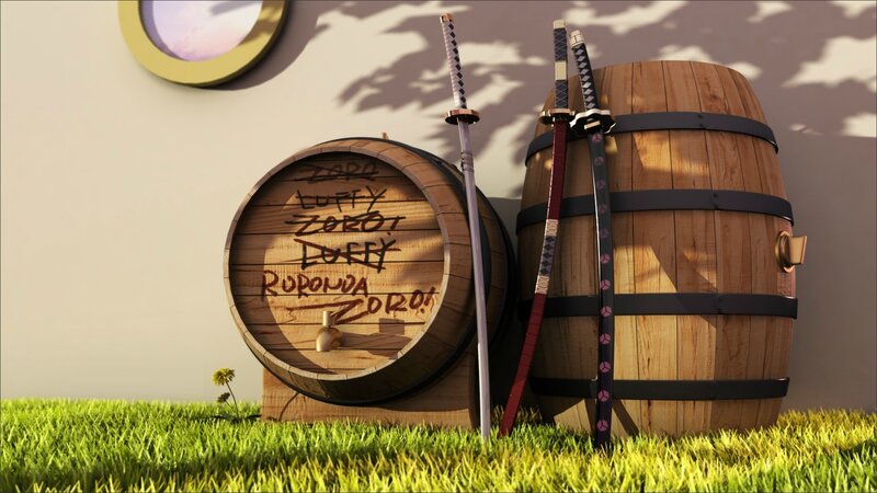 Barrels with Swords — Green
