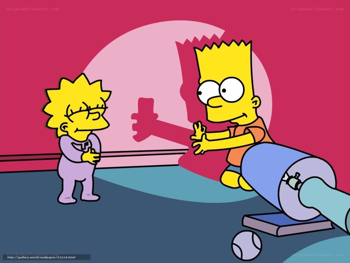 Bart and Lisa playing together