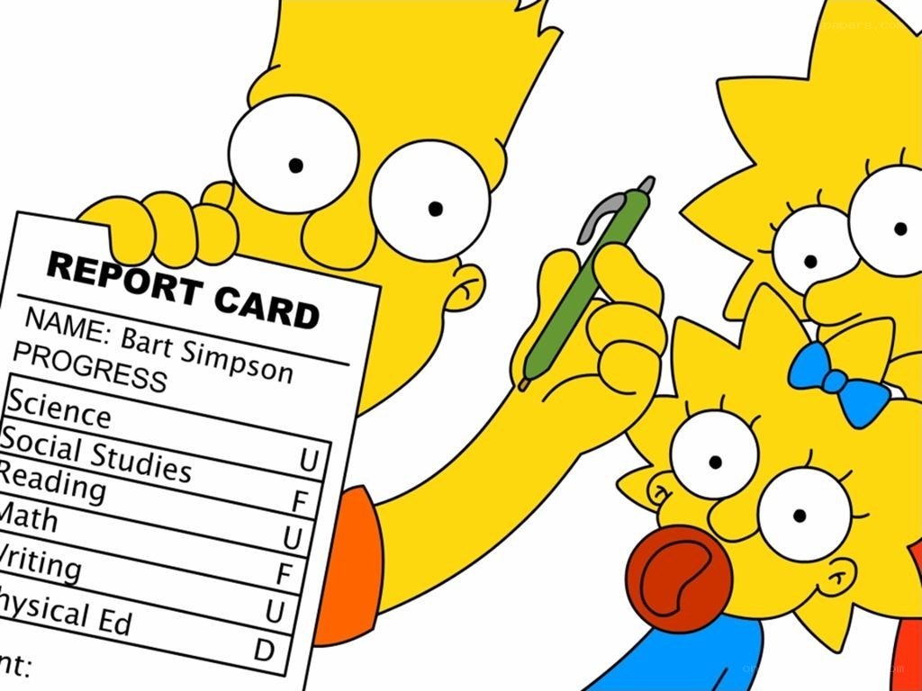 Bart's report card