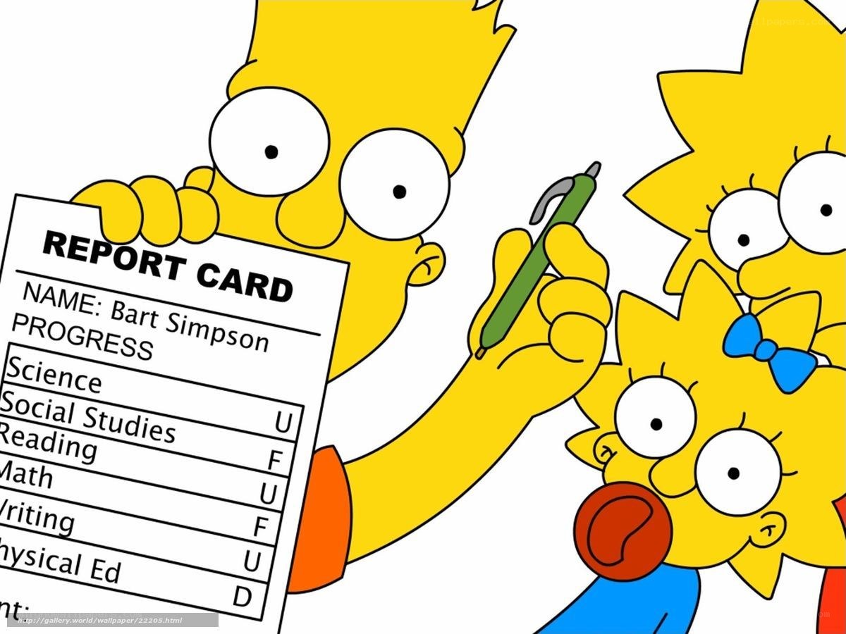 Bart's report card