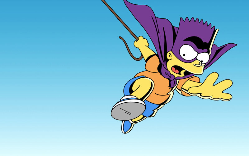 Bart Simpson as a superhero