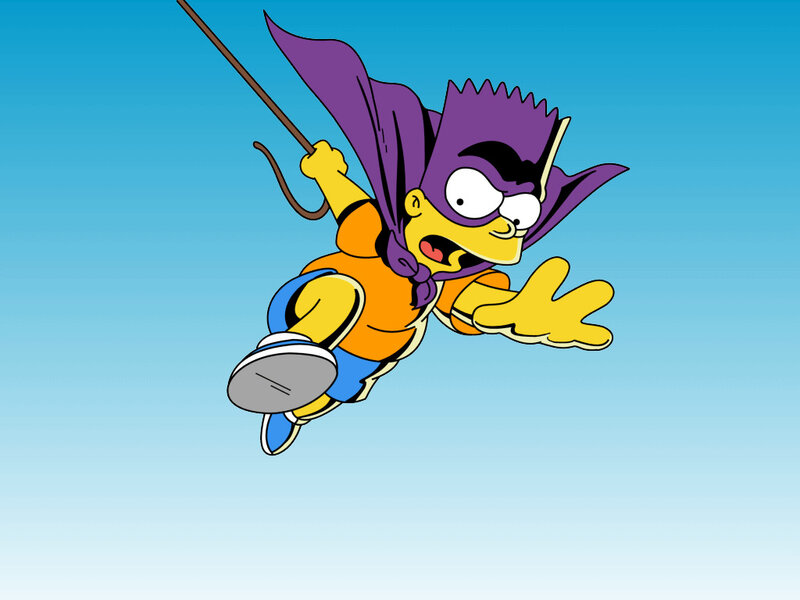 Bart Simpson as a superhero