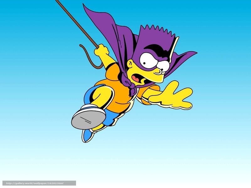 Bart Simpson as a superhero