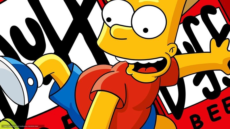 Bart Simpson cartoon character