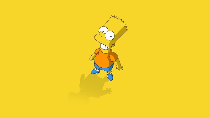 Bart Simpson Character — Yellow, Playful