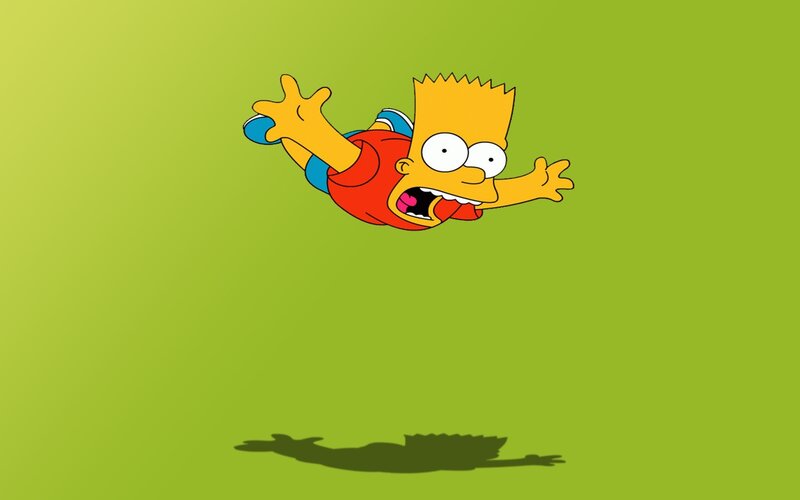 Bart Simpson falling