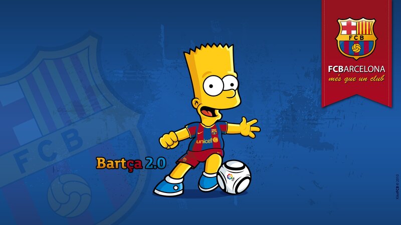 Bart Simpson FC Barcelona