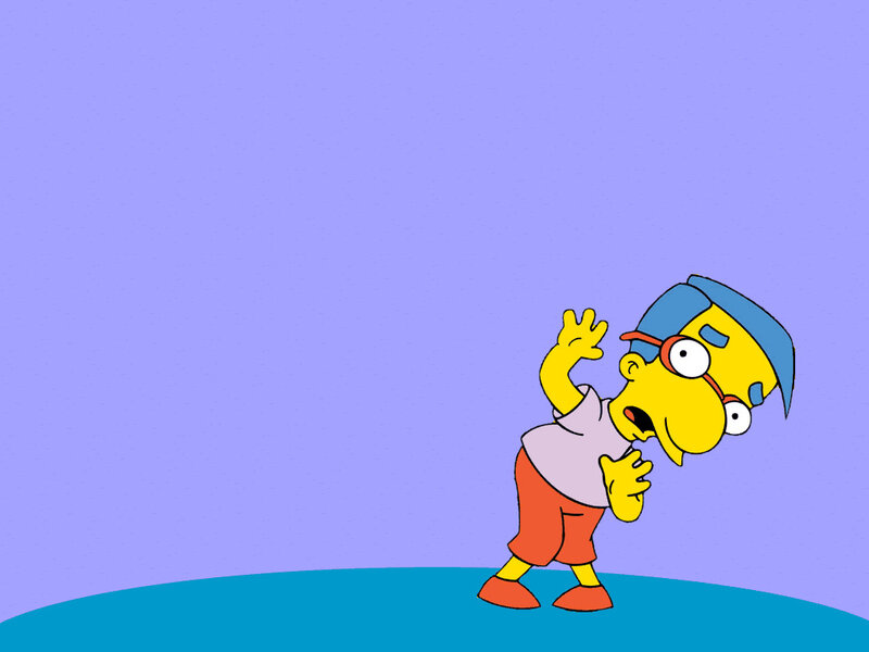 Bart Simpson in a panic