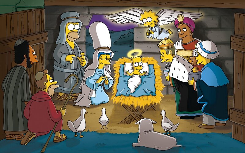 Bart Simpson in Manger