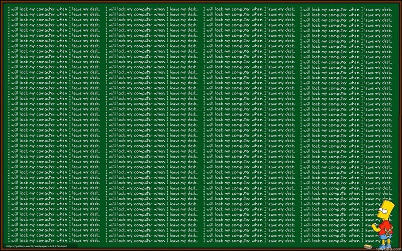 Bart Simpson on a green board