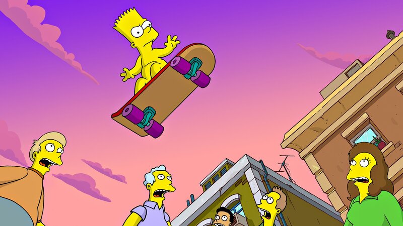 Bart Simpson on Skateboard