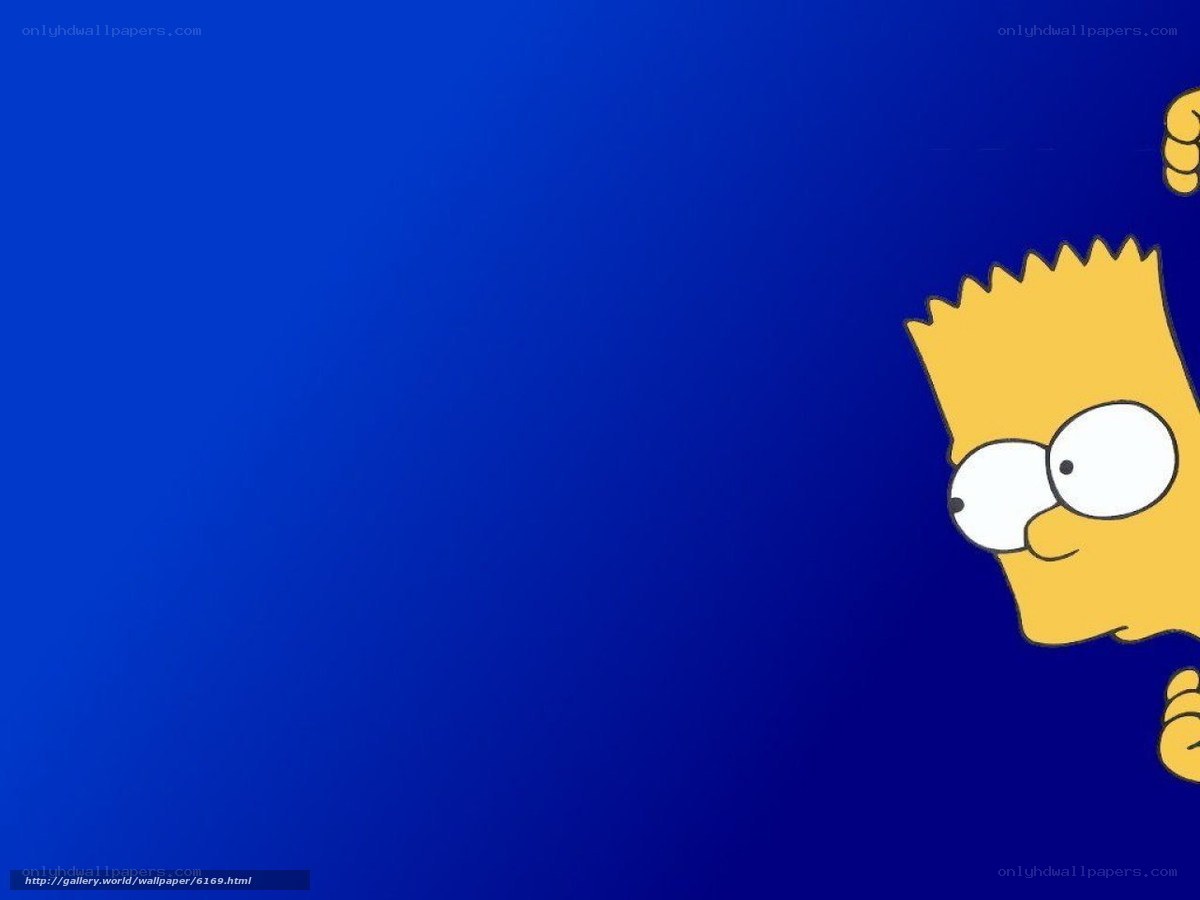 Bart Simpson peeking